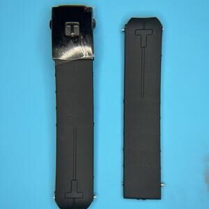 Original Tissot PRS 330 T036417A Black Rubber Watch Band Strap with Red T